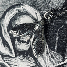 Load image into Gallery viewer, Death Head Hawk Moth Sterling Necklace
