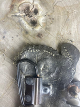 Load image into Gallery viewer, Antique Mucha Brass Belt Buckle
