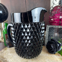 Load image into Gallery viewer, Antique Black Point Amethyst Glass Large Pitcher
