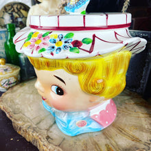Load image into Gallery viewer, Antique Miss Dainty Cookie Jar Rare
