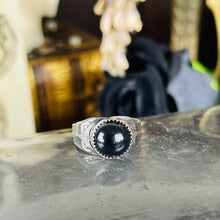 Load image into Gallery viewer, Horned Owl Sterling Ring w/ Stone of choice
