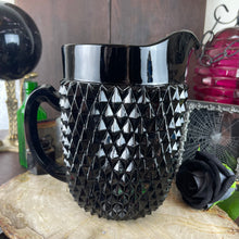 Load image into Gallery viewer, Antique Black Point Amethyst Glass Large Pitcher

