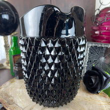 Load image into Gallery viewer, Antique Black Point Amethyst Glass Large Pitcher
