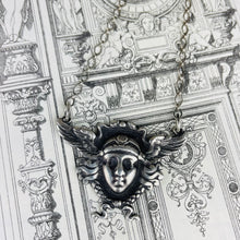 Load image into Gallery viewer, Art Nouveau Medusa Sterling Necklace
