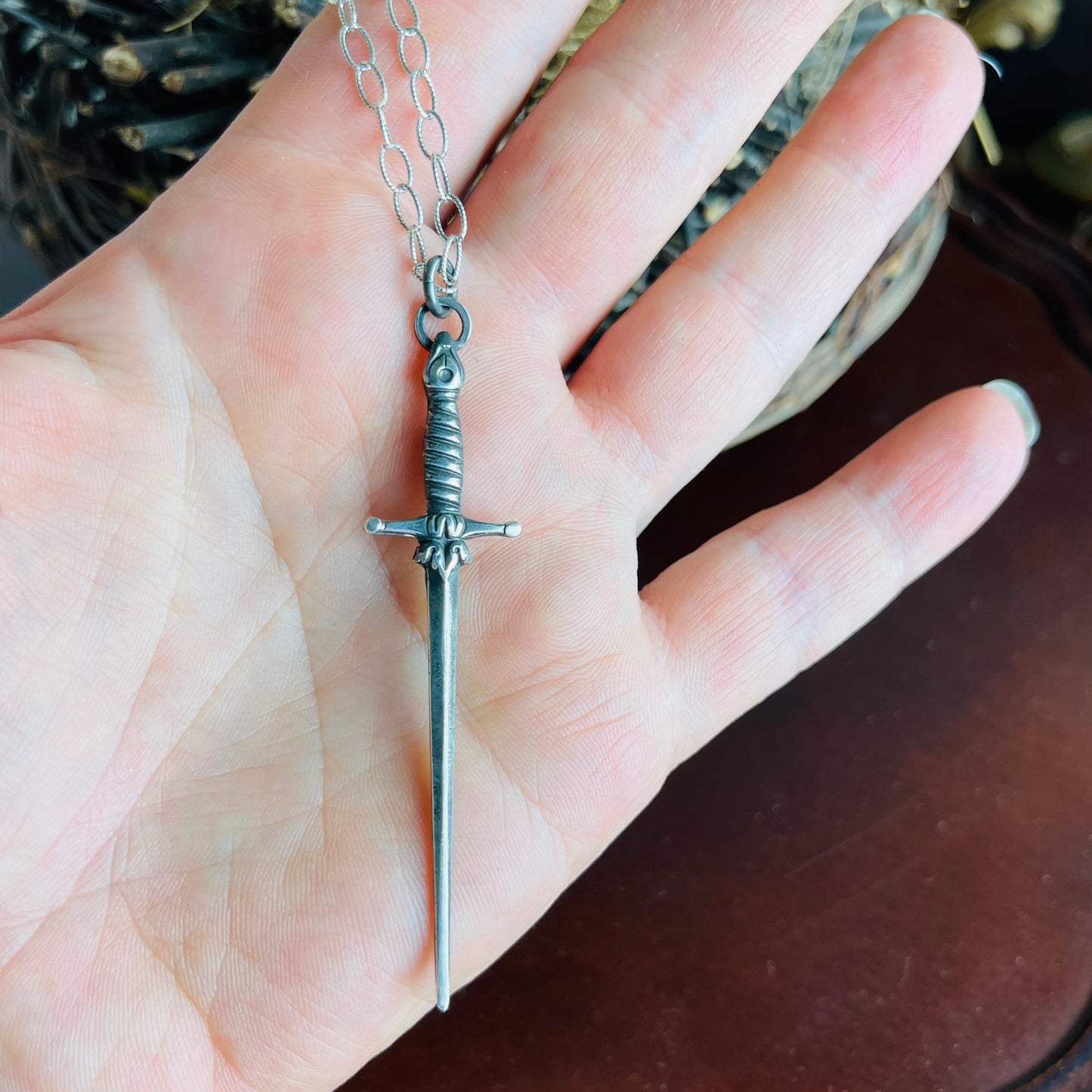 Sterling 1800’s Sword Necklace