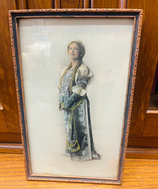 Antique Framed Woman Print