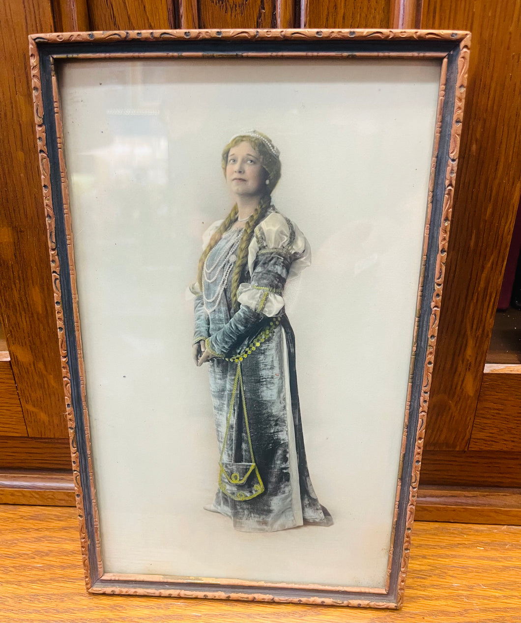 Antique Framed Woman Print