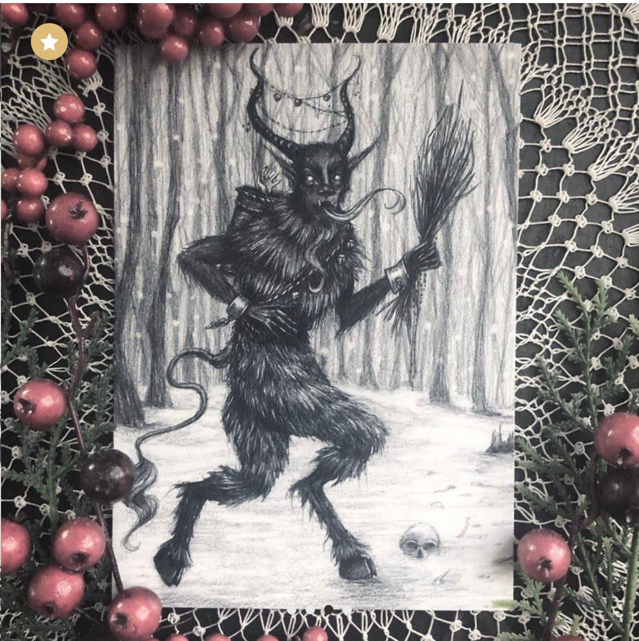 Krampus Gift Card Caitlin McCarthy - Loved To Death