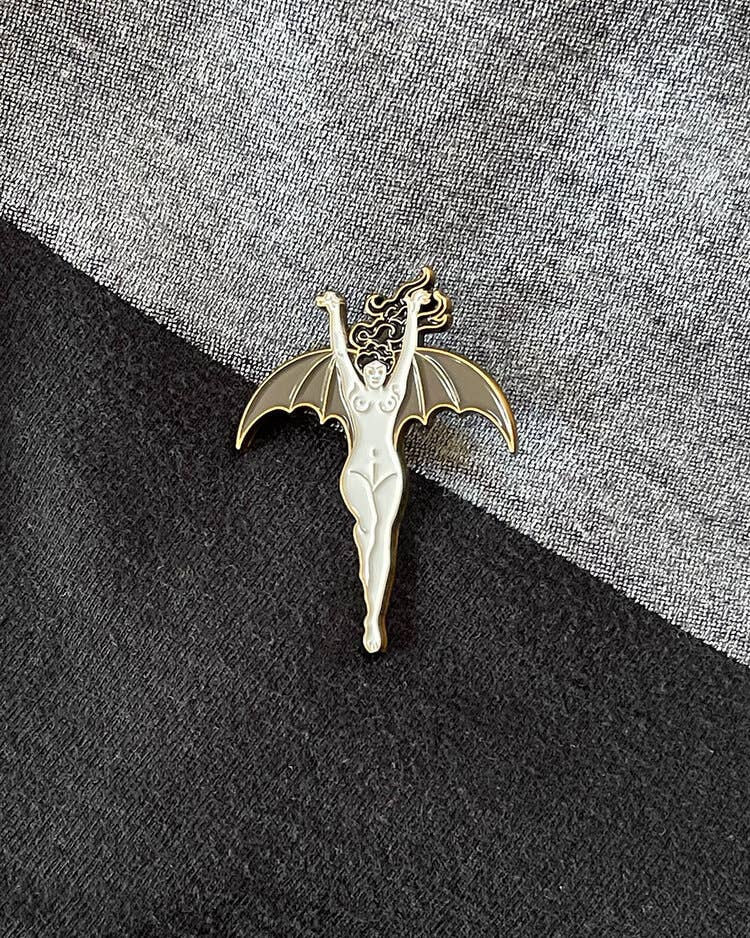 La Femme Chauve - Souris • Enamel Pin - Loved To Death