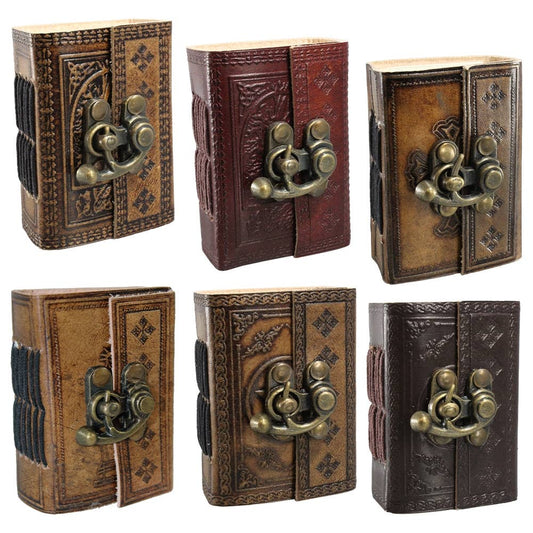 Leather Embossed Mini Journal w/Lock - Loved To Death