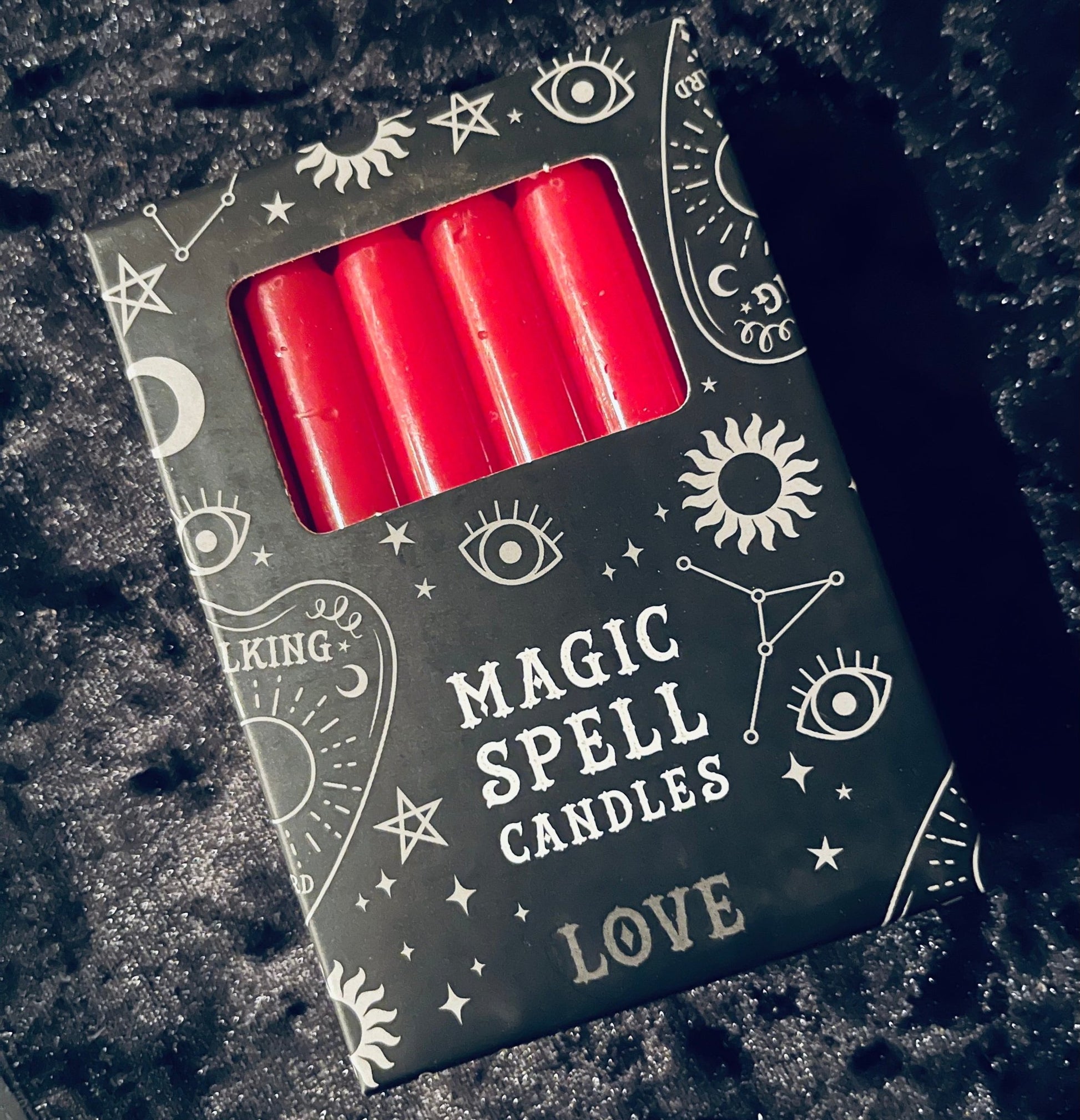 Love Spell Candle Pack 12 Red - Loved To Death