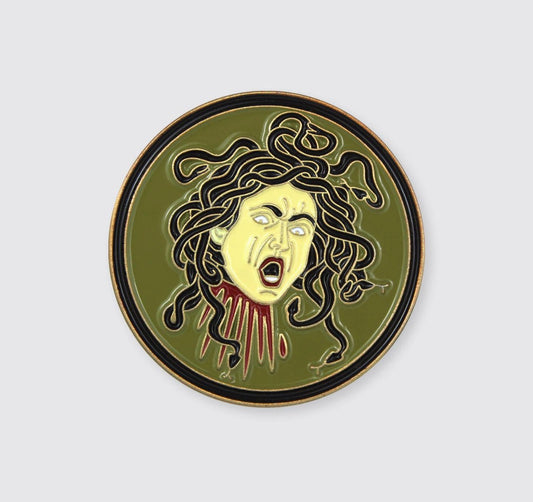 Medusa Caravaggio Enamel Pin - Loved To Death