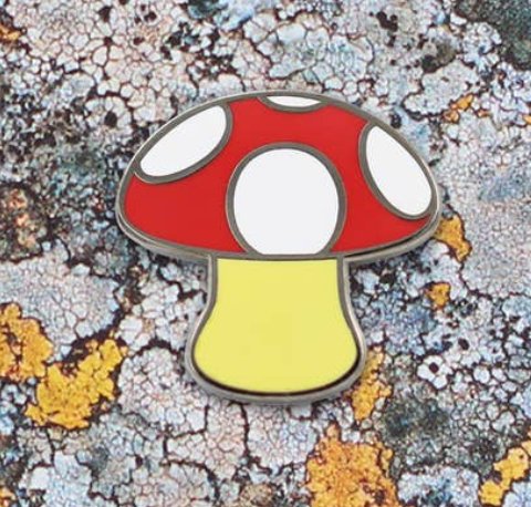 Mushroom Enamel Pin - Loved To Death
