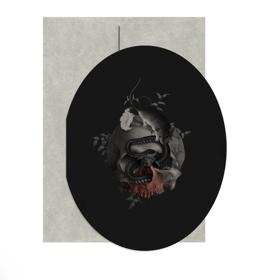 Nosferatu's Skull Greeting Card - Loved To Death