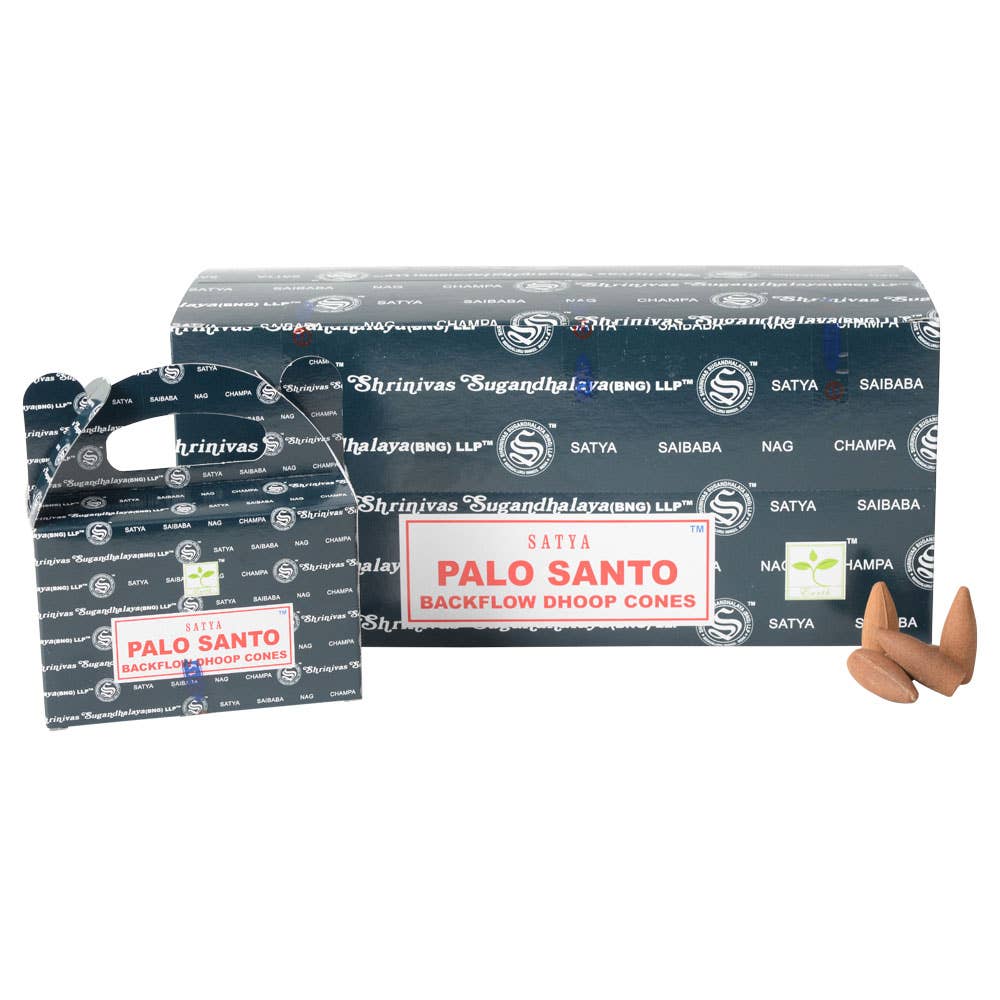 Palo Santo Backflow Incense Cone Display - Loved To Death