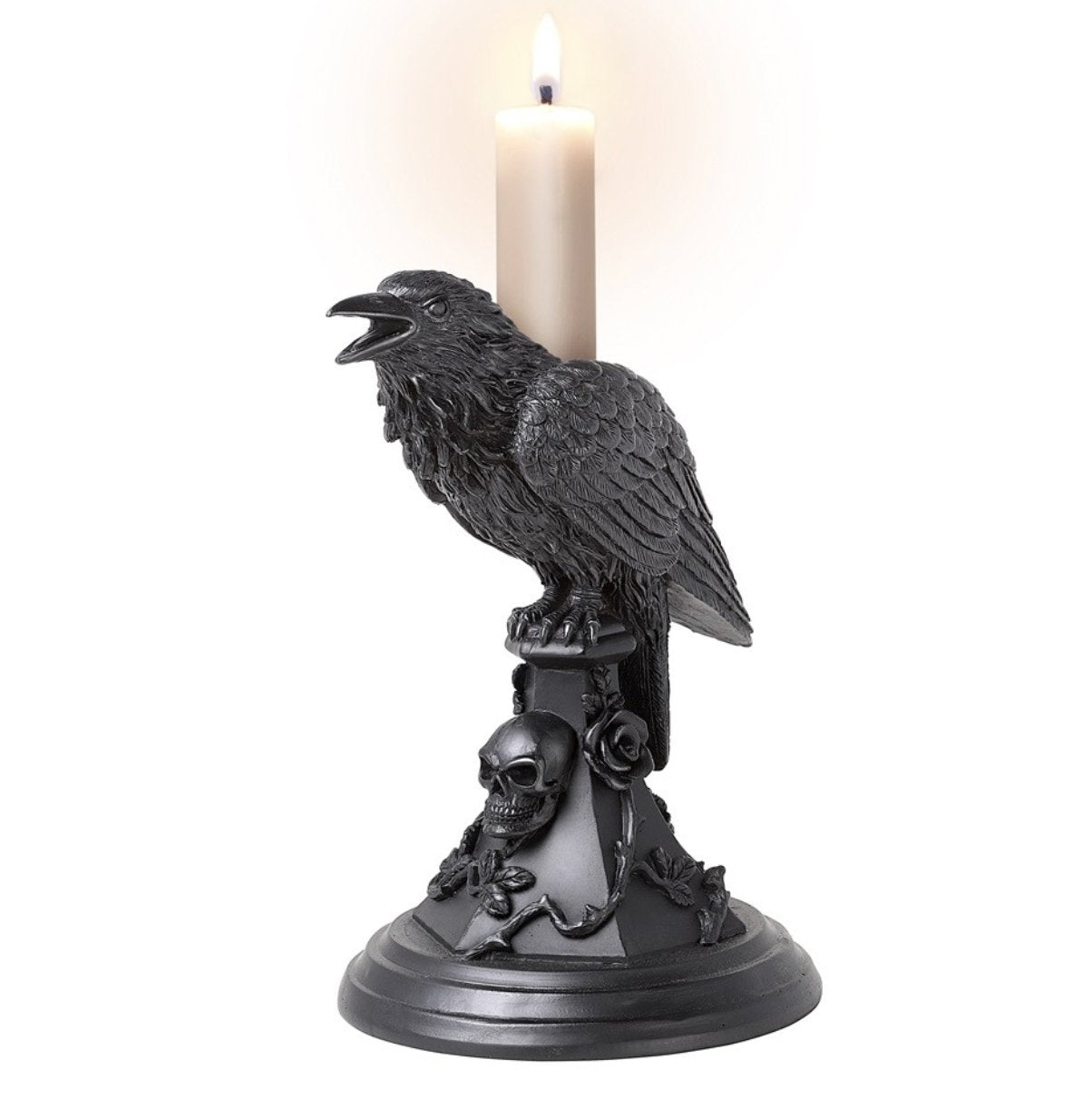Poe's Raven Candle Stick - Loved To Death