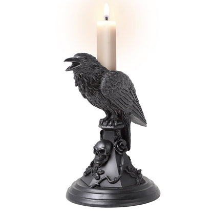 Poe's Raven Candle Stick - Loved To Death