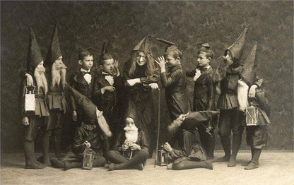 Postcard Children Dressed and Elves and Witch KU - 49 - Loved To Death