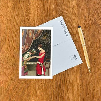 Postcard Fortuneteller Reading Flapper's Palm FG - 99 - Loved To Death