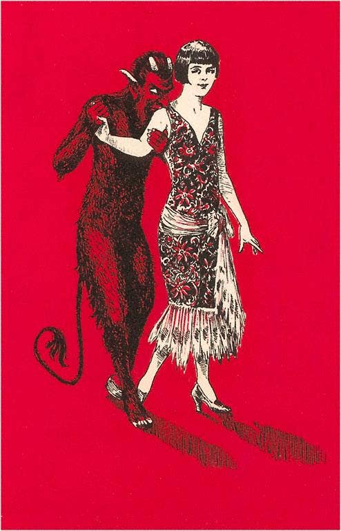 Postcard Furry Devil with Flapper DM - 03 - Loved To Death