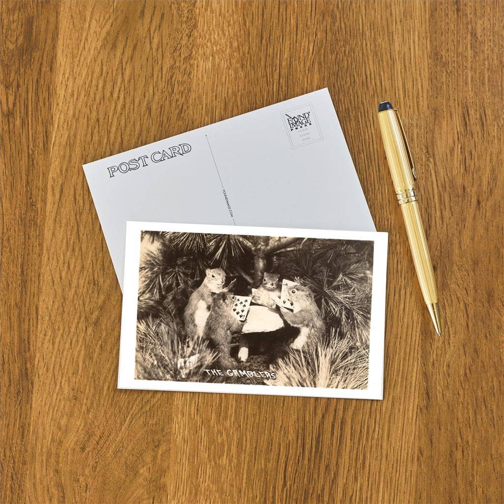 Postcard Gambling Squirrels GB - 21 - Loved To Death