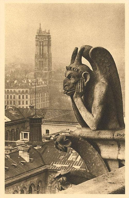 Postcard Gargoyles on Notre Dame PS - 195 - Loved To Death