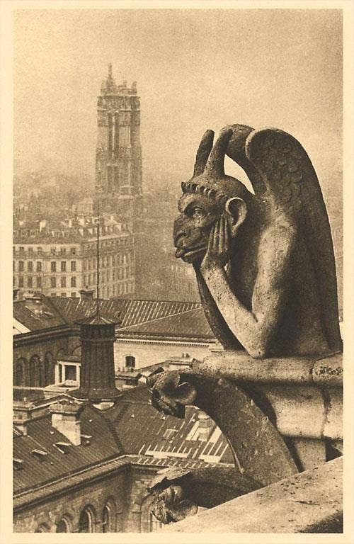 Postcard Gargoyles on Notre Dame PS - 195 - Loved To Death