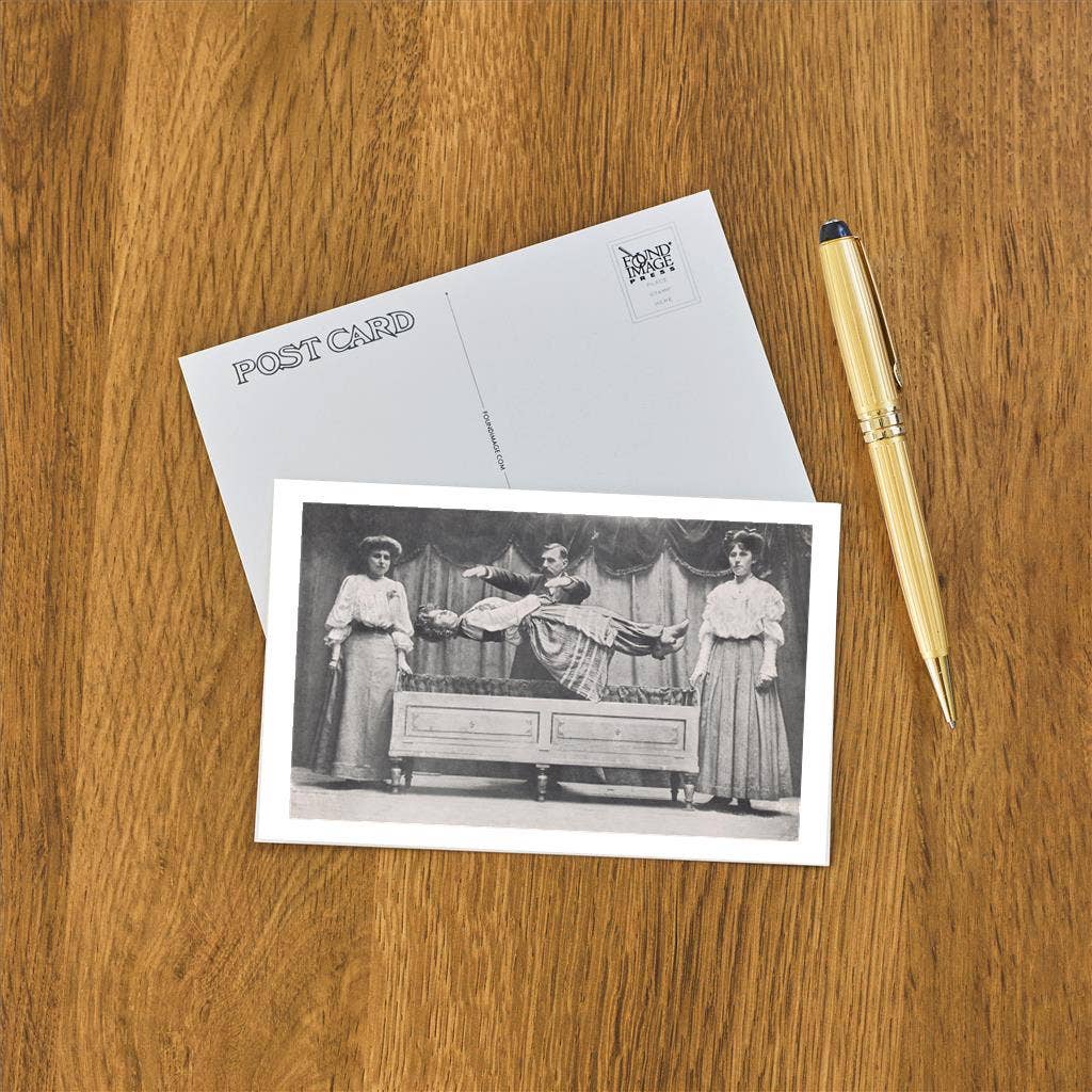 Postcard Magician Levitating Woman AP - 498 - Loved To Death