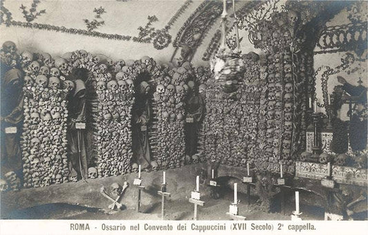 Postcard Ossuary of the Capuchin Convent IT - 343 - Loved To Death