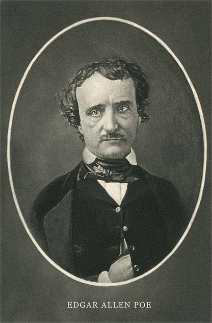 Postcard Portrait of Edgar Allen Poe LT - 144 - Loved To Death