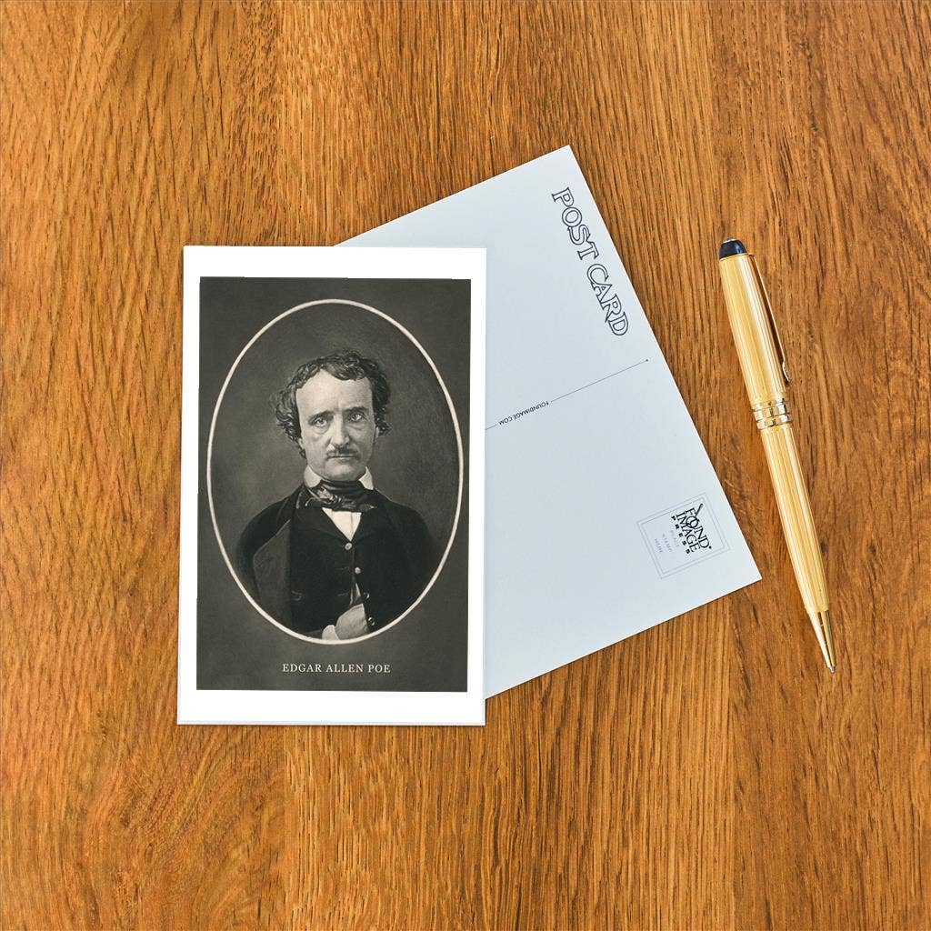 Postcard Portrait of Edgar Allen Poe LT - 144 - Loved To Death