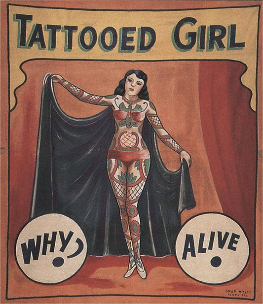 Postcard Tattooed Girl AM - 799 - Loved To Death