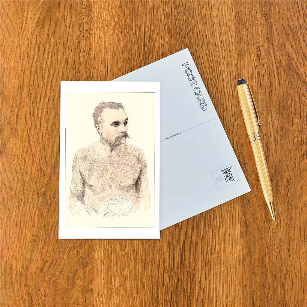 Postcard Tattooed Man CI - 171 - Loved To Death