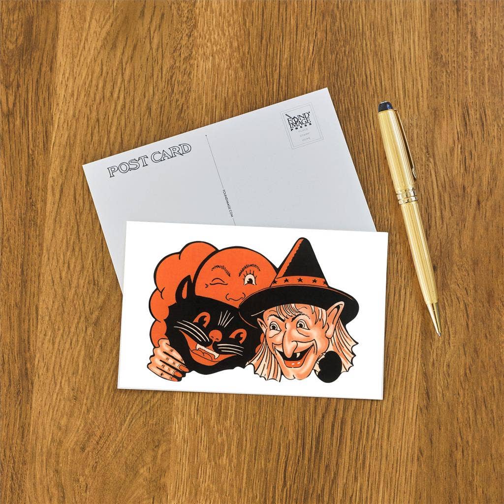 Postcard Witch, Moon and Black Cat HW - 215 - Loved To Death