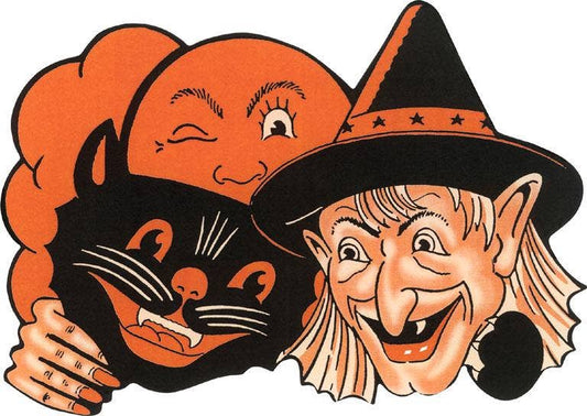 Postcard Witch, Moon and Black Cat HW - 215 - Loved To Death