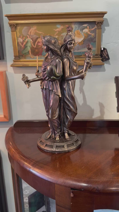 Hecate Statue Bronze Finish