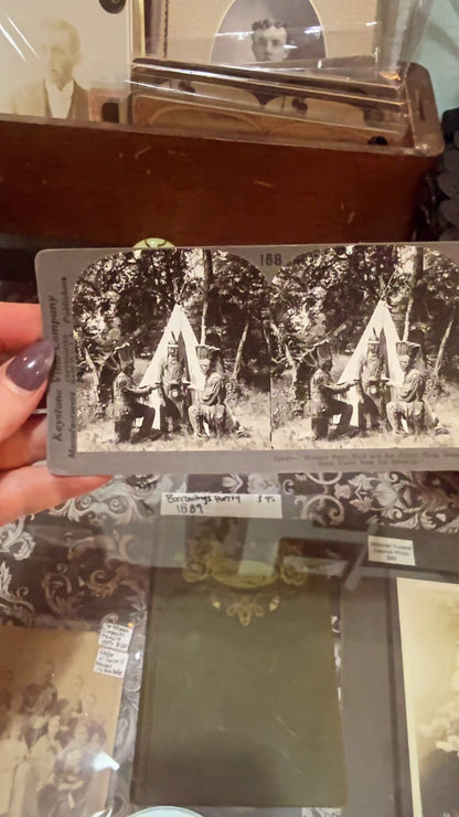 Antique Native American Stereoview