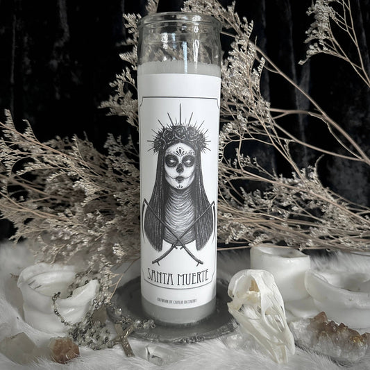 Santa Muerte Altar Candle - Loved To Death