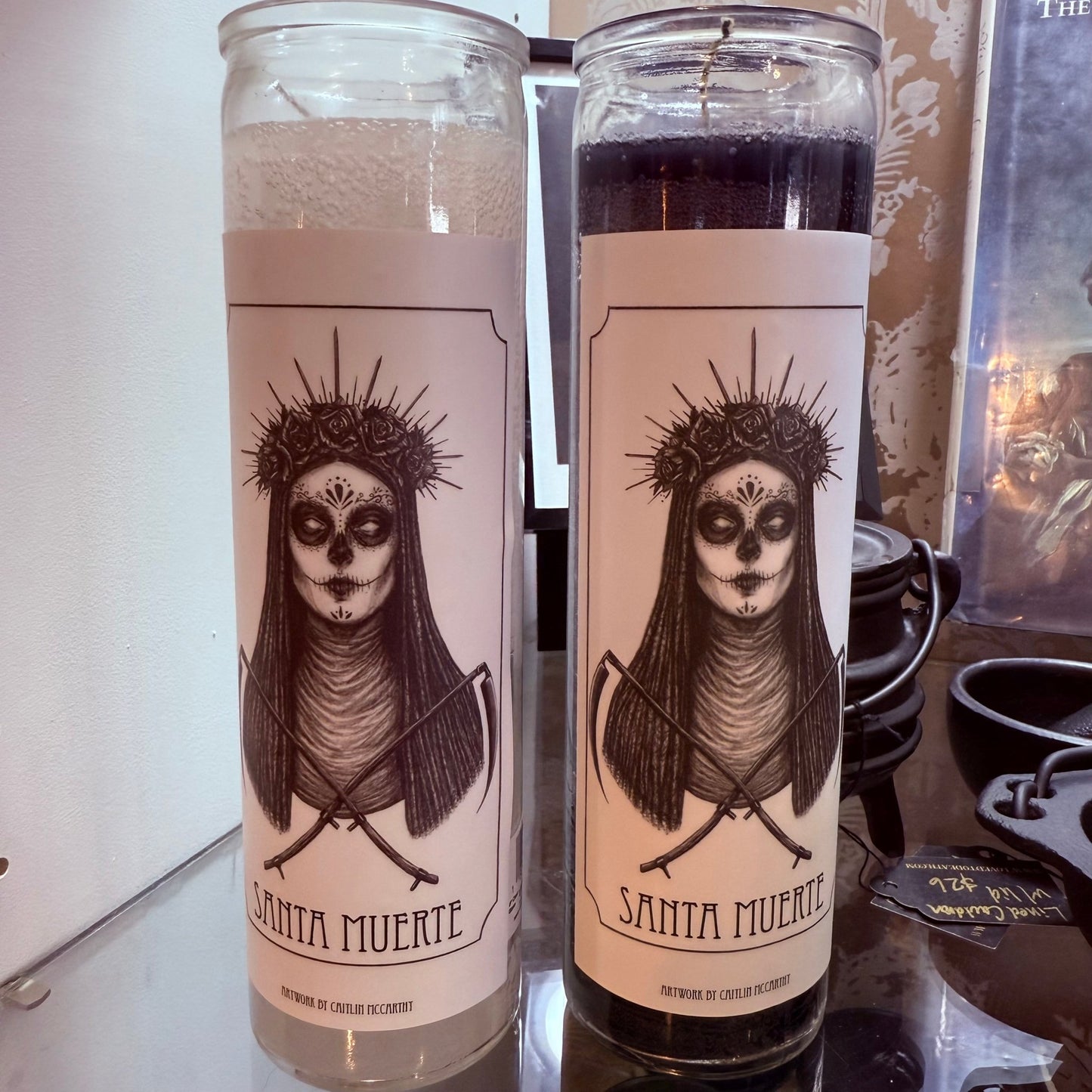 Santa Muerte Altar Candle - Loved To Death