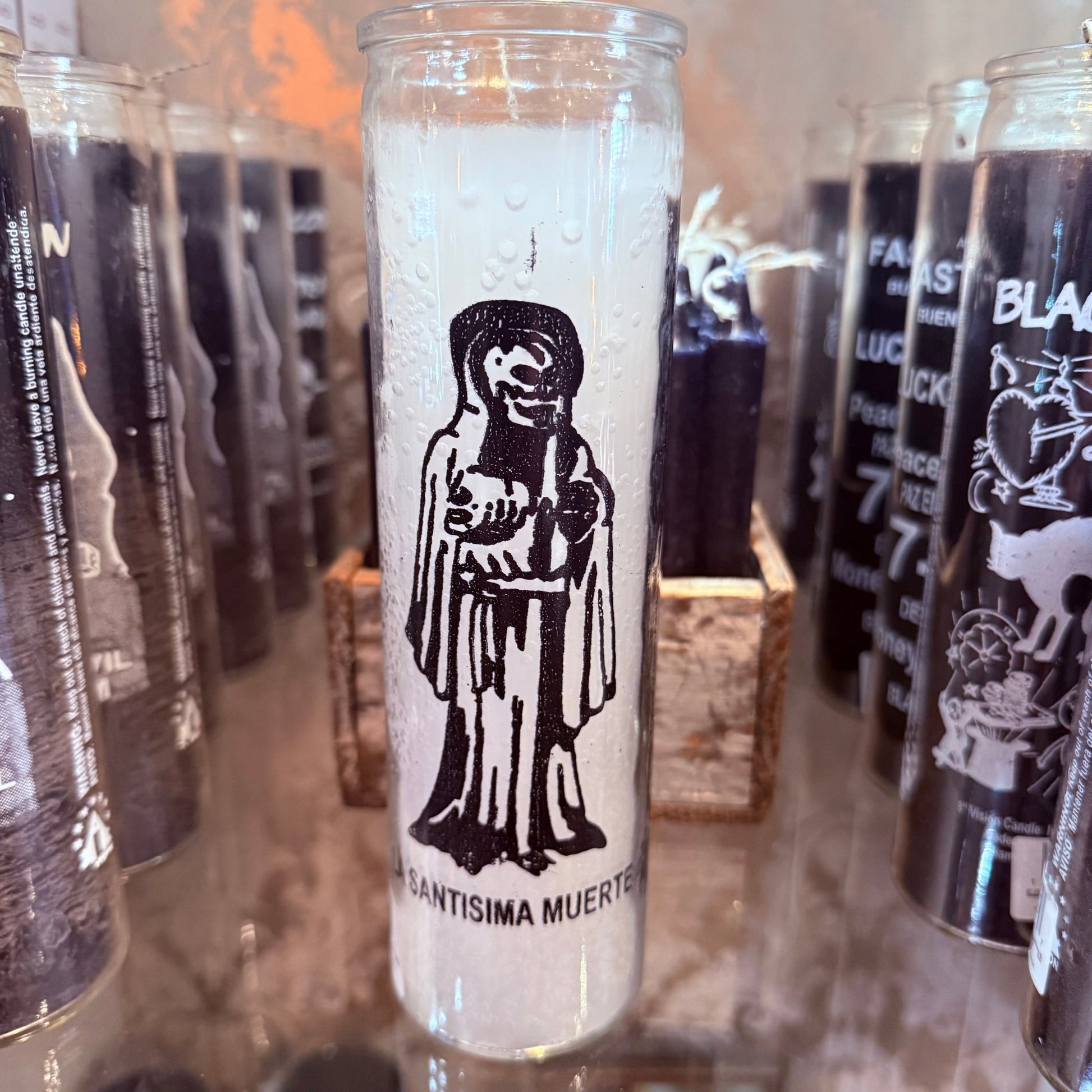 Santa Muerte White La Santisima 7 Day Candle - Loved To Death