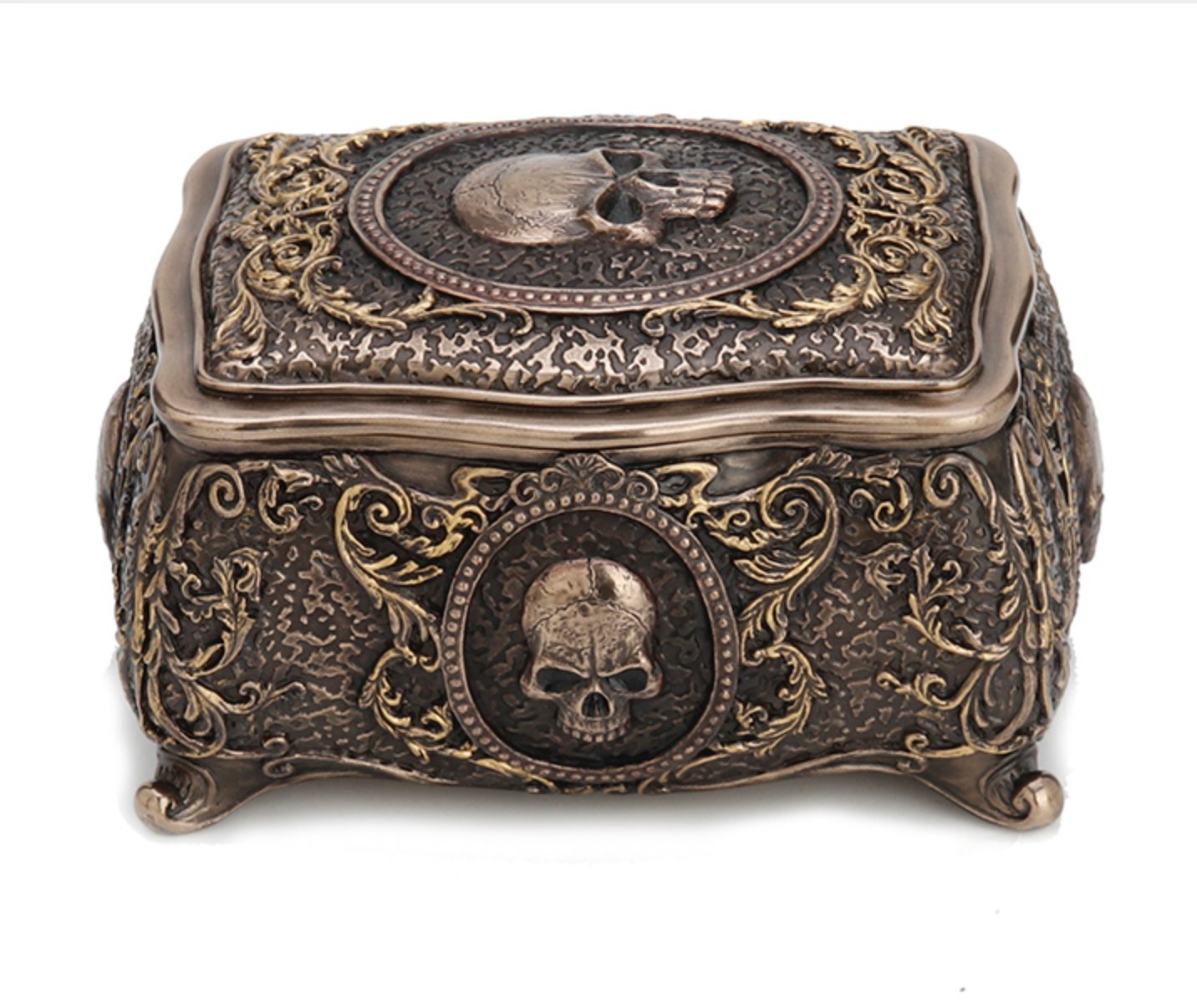 Skull Cameo Treasure Box - Loved To Death