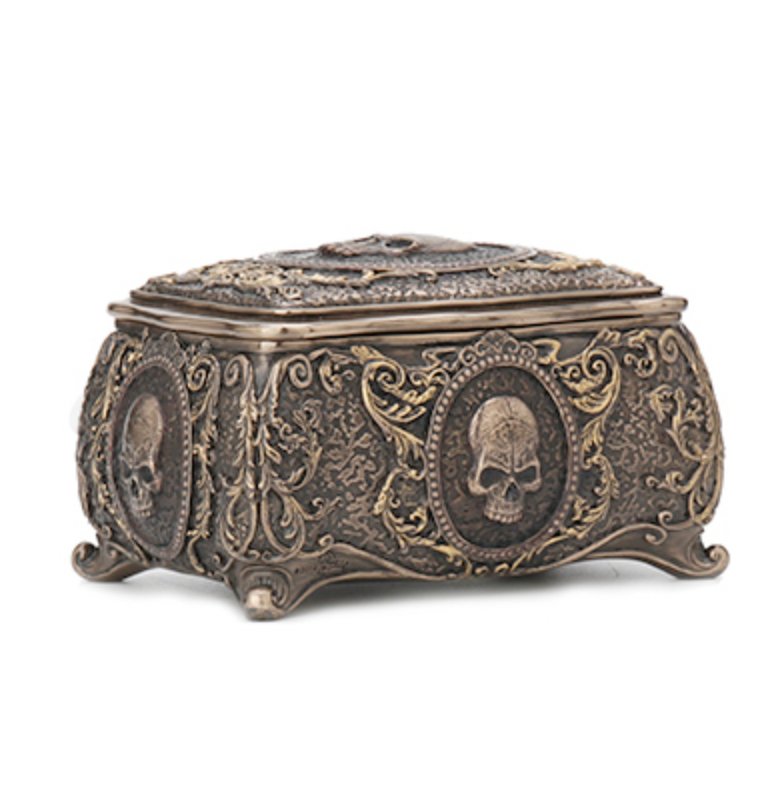 Skull Cameo Treasure Box - Loved To Death