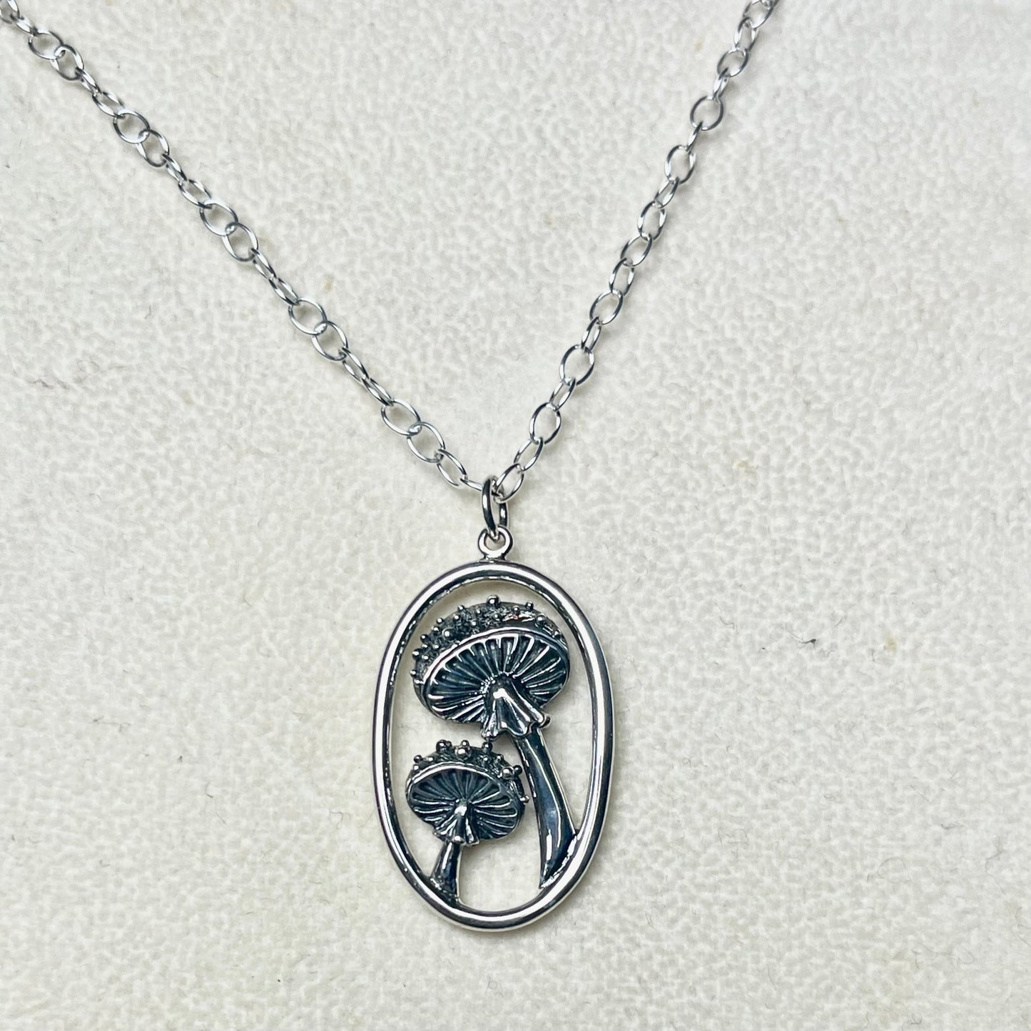 Sterling Amanita Mushroom Necklace - Loved To Death