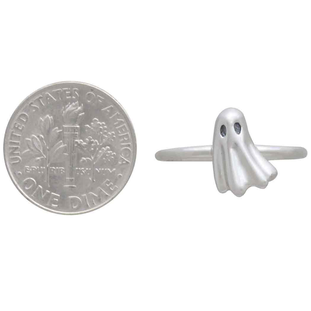 Sterling Silver 3D Ghost Ring - Loved To Death