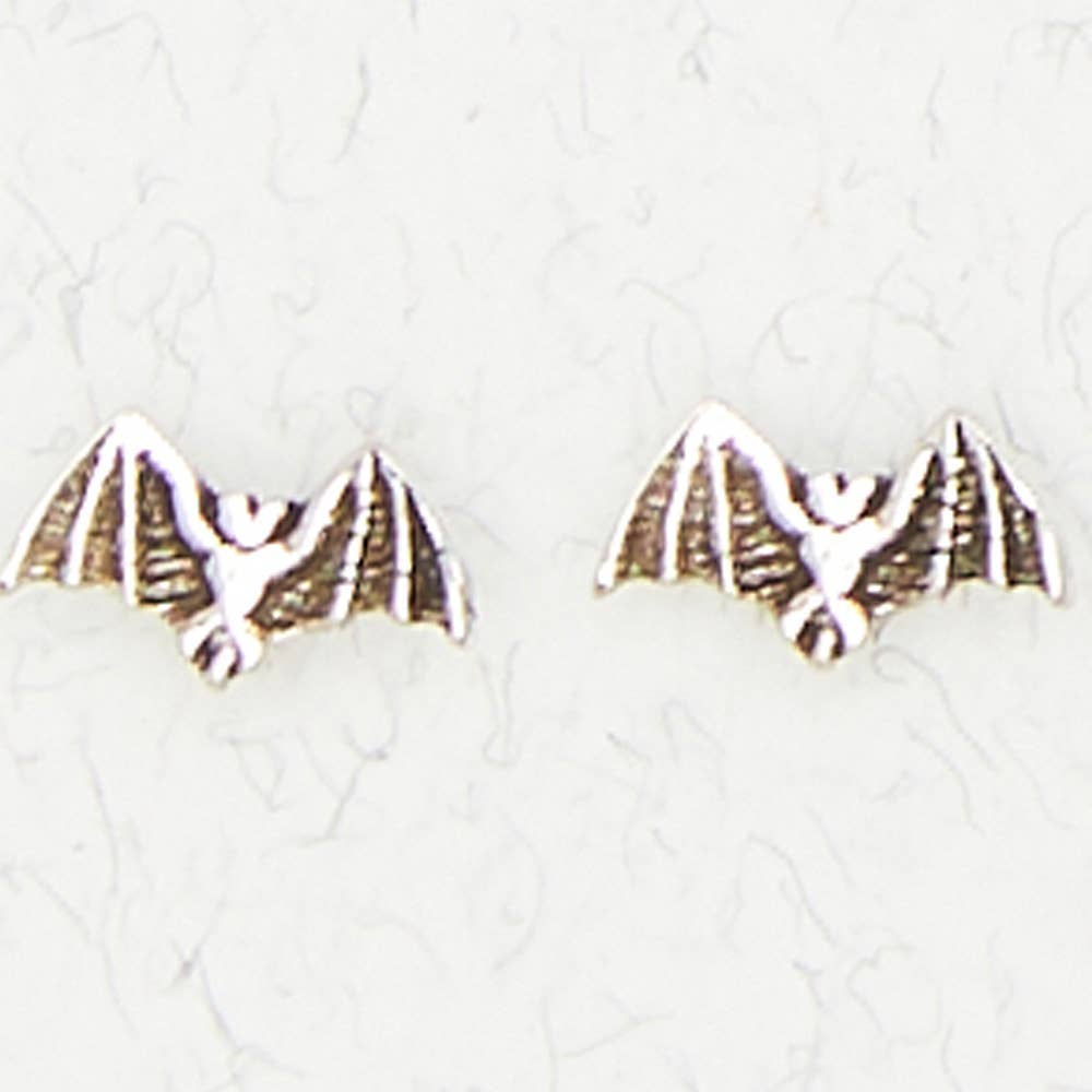 Sterling Silver Bat Studs - Loved To Death
