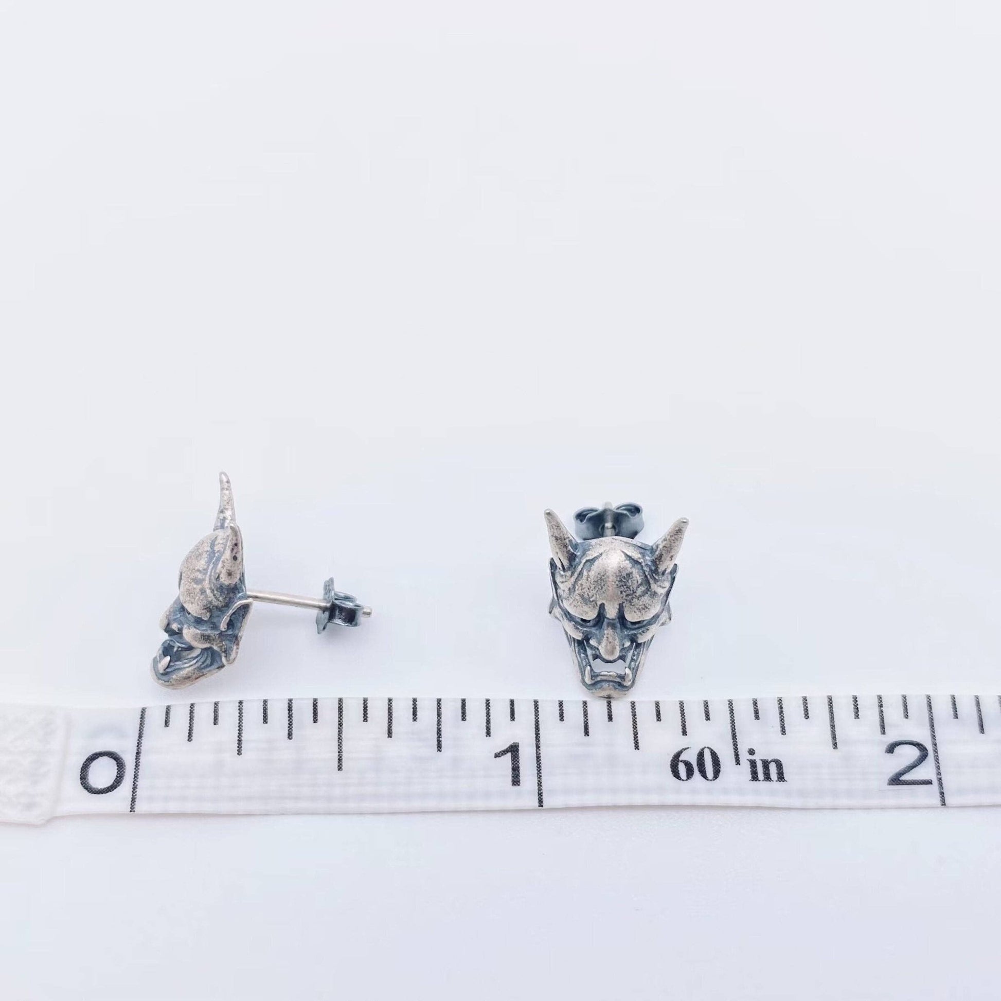 Sterling Silver Hanya Skull Stud Earrings - Loved To Death