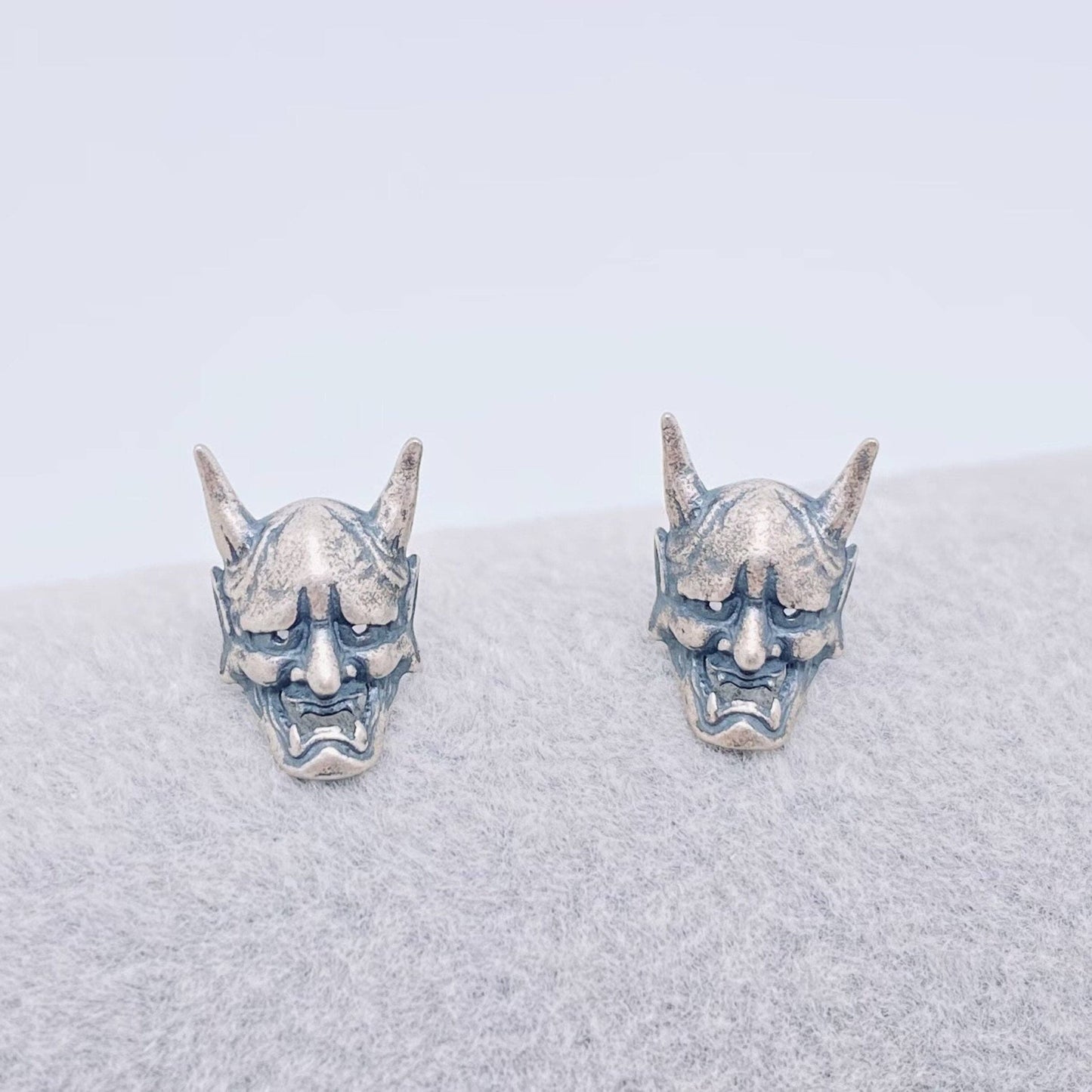 Sterling Silver Hanya Skull Stud Earrings - Loved To Death