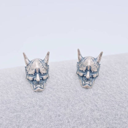 Sterling Silver Hanya Skull Stud Earrings - Loved To Death