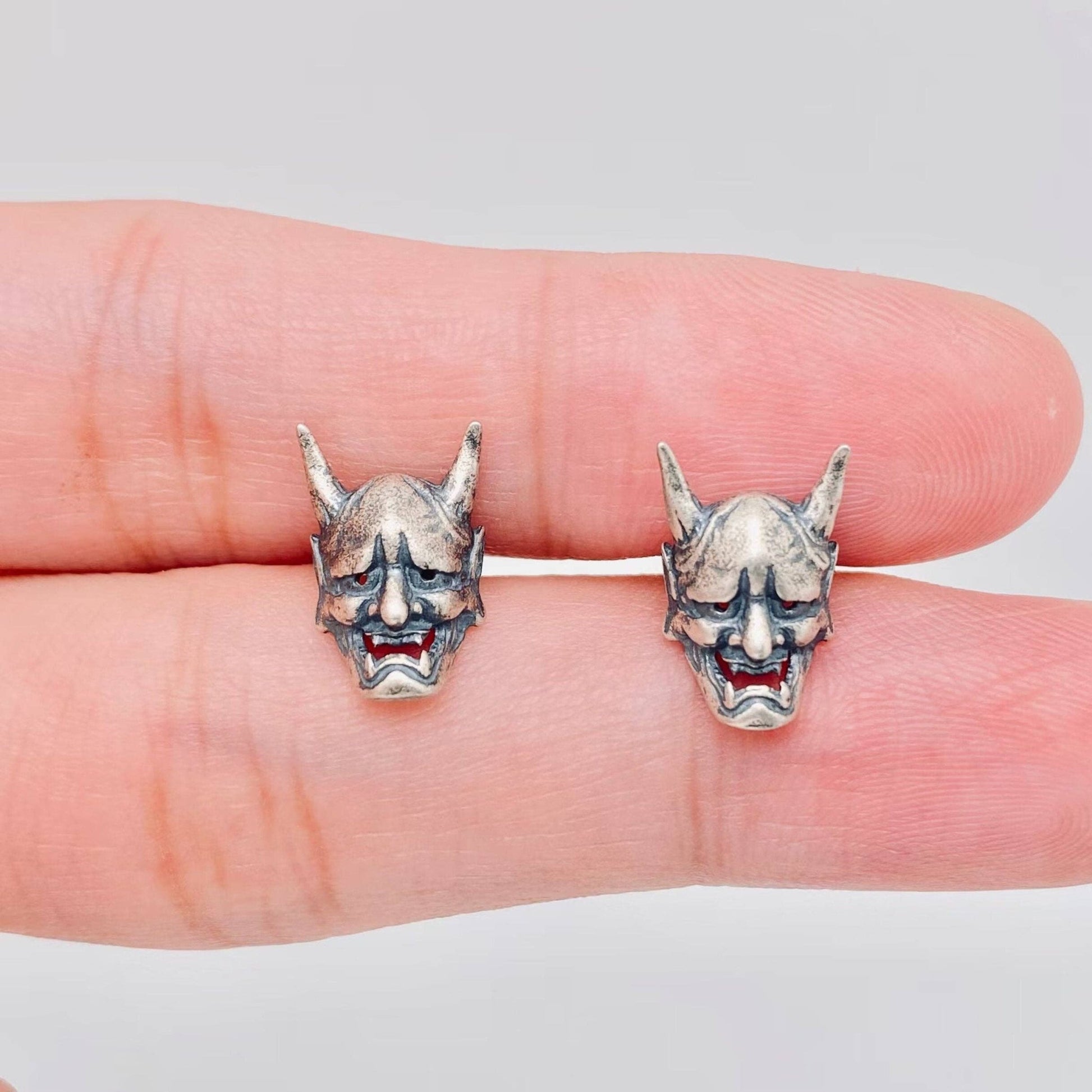 Sterling Silver Hanya Skull Stud Earrings - Loved To Death