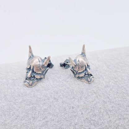 Sterling Silver Hanya Skull Stud Earrings - Loved To Death